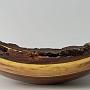 Here's a profile view of the Black Walnut natural edge bowl.